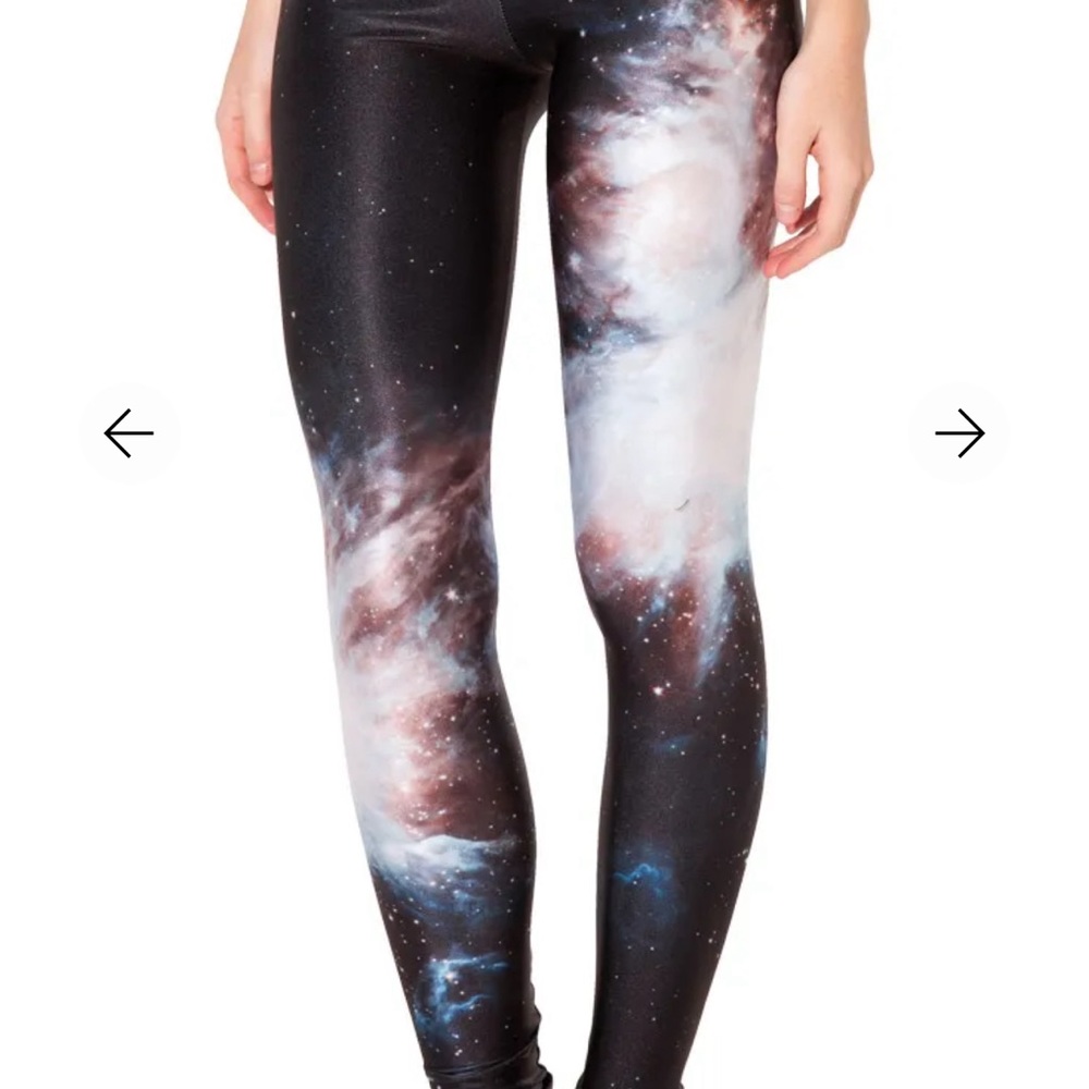 Black milk grey galaxy leggings xs
